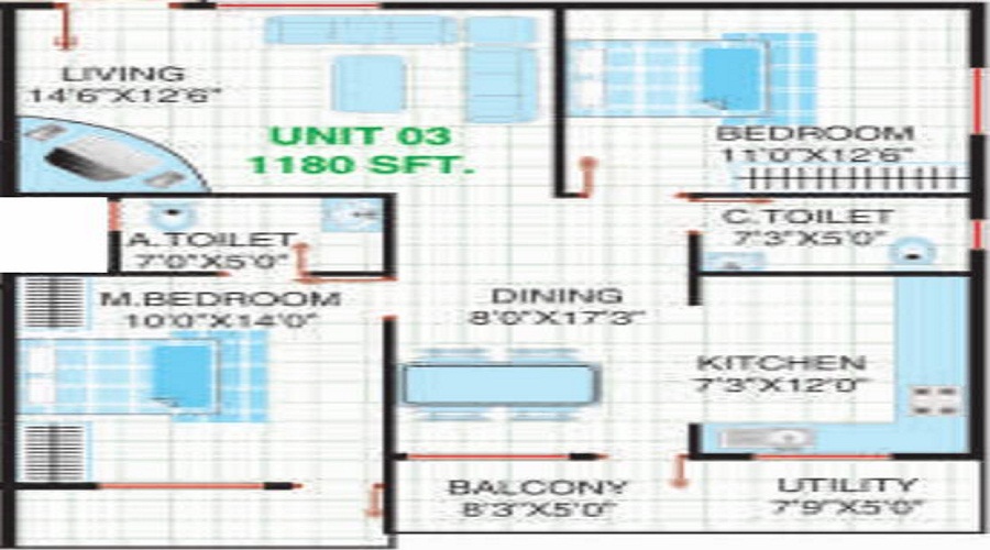 Laavanya May Flower Reisdency Floor Plan