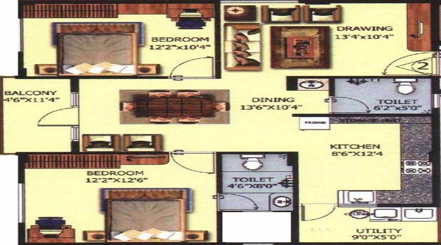 Abhee Vasudhaa Raja Gruh Floor Plan