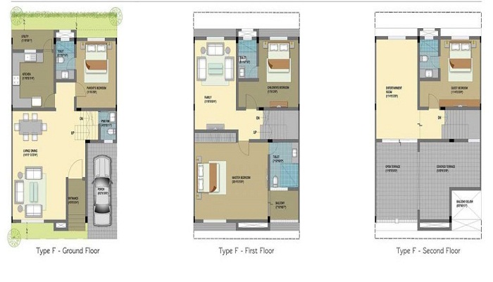 4 BHK+4T 2762/sqft-saleable Sqft Apartment For Sale In LGCL Luminaire In Marathahalli Floor Plan