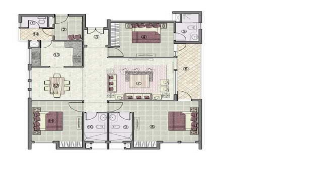 Jaypee Greens Kensington Heights Floor Plan