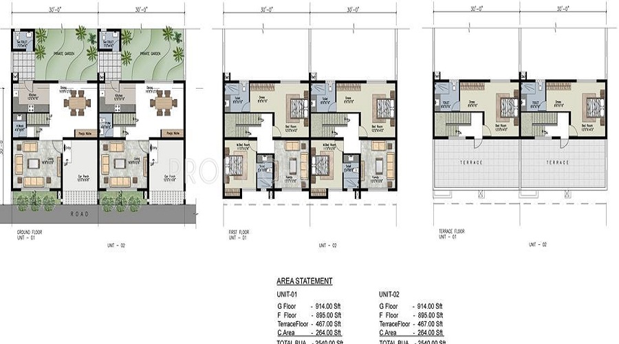 Uniworth Tranquil Villas Floor Plan