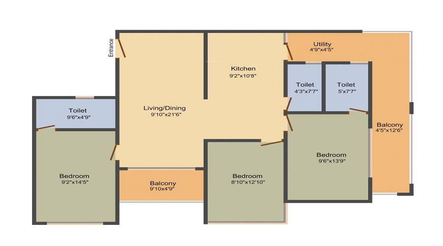Lakshmi Dollars Comforts Floor Plan