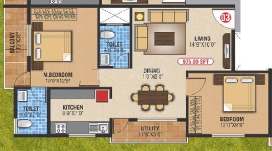 Balaji Sai Residency Floor Plan