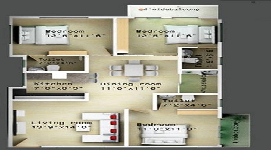 Trine Holdings Palm Heights Floor Plan
