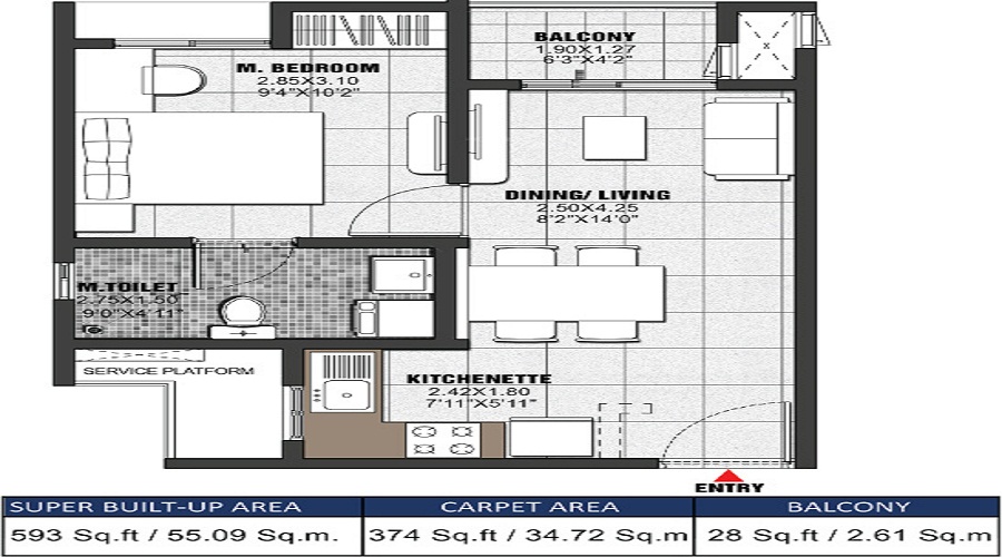 BCV Kino At Brigade Orchards Floor Plan