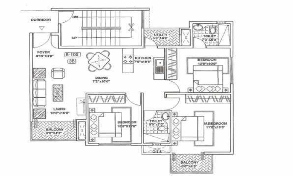 3 BHK+3T Flat for Sale in Electronic City Phase 2, Bangalore