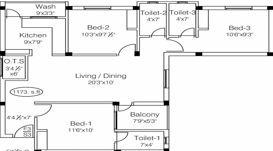 Kenaan Om Muruga Homes Floor Plan