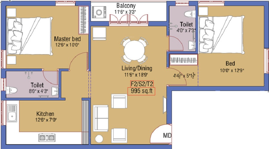 Anu Builders Sastha Avenue Floor Plan