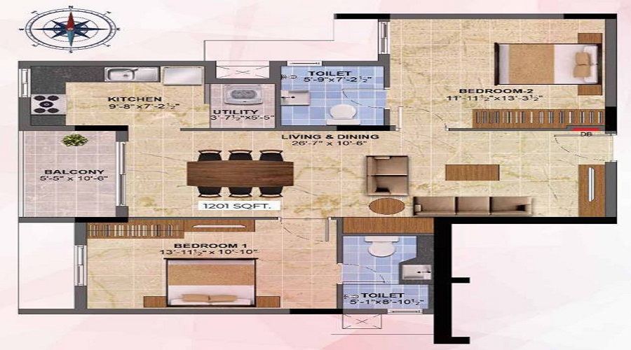 Radiance Sapphire Floor Plan