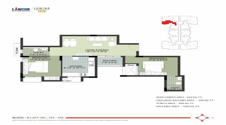 Lancor Lumina 2020 Floor Plan