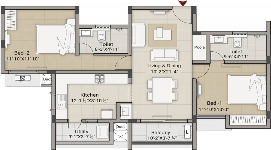 Vishnu Lokesh Homes Floor Plan