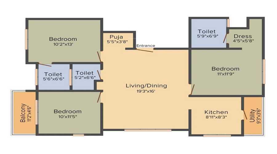 LML Atita Floor Plan