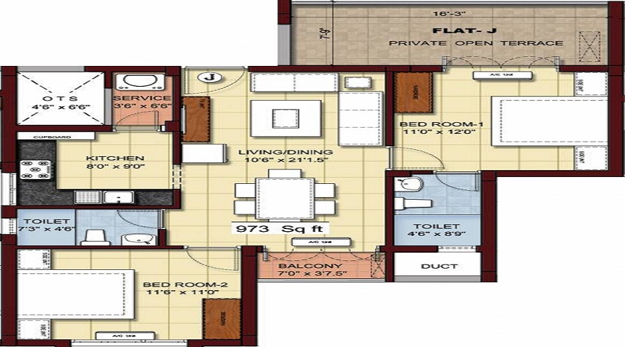 Rajkham Emerald Floor Plan