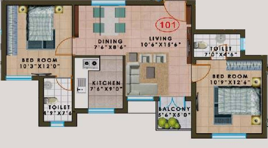 Agni Pelican Heights Floor Plan