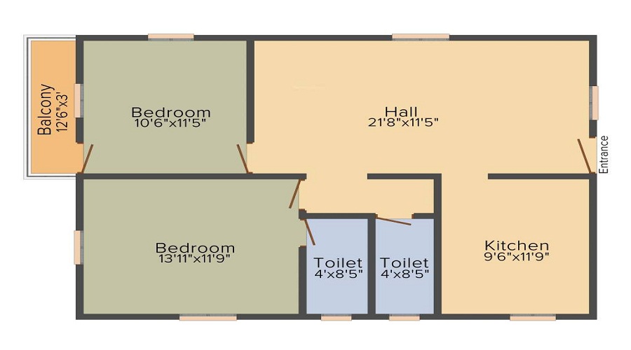 Sri Medavakkam Flats Floor Plan