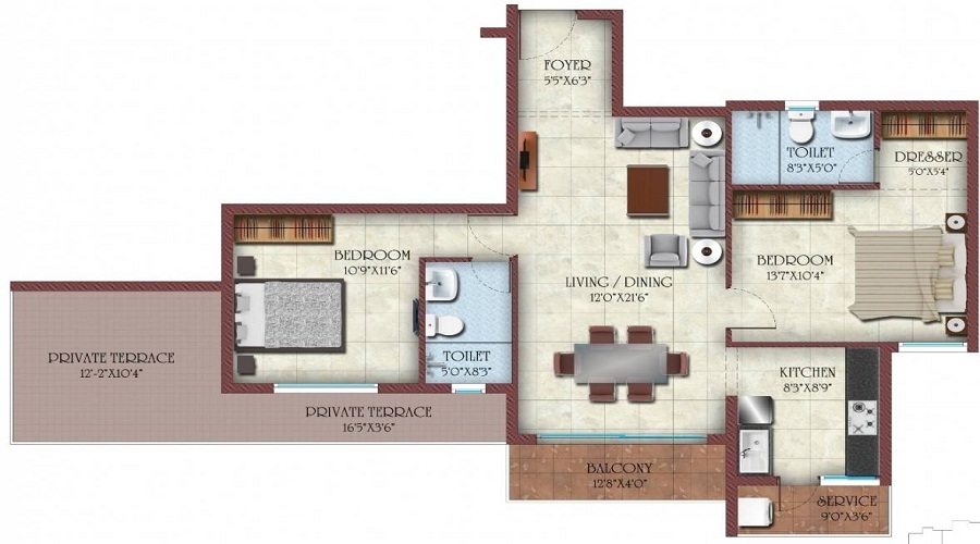 Casagrand Ritz Floor Plan