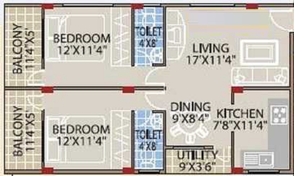 Mahaveer Mahaveer Palms Floor Plan