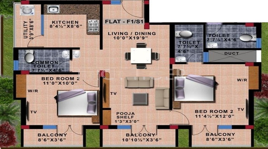 Sumangali Mulbery Garden Floor Plan