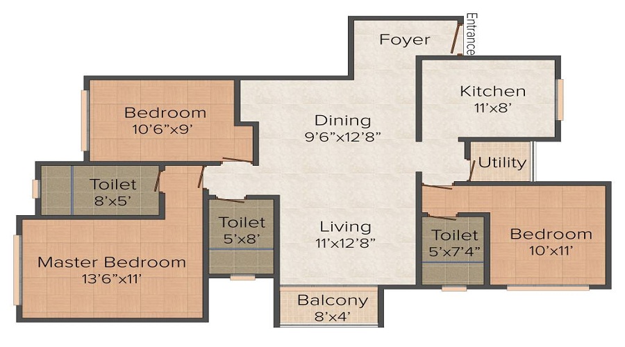 Anitech Blossomm C Floor Plan