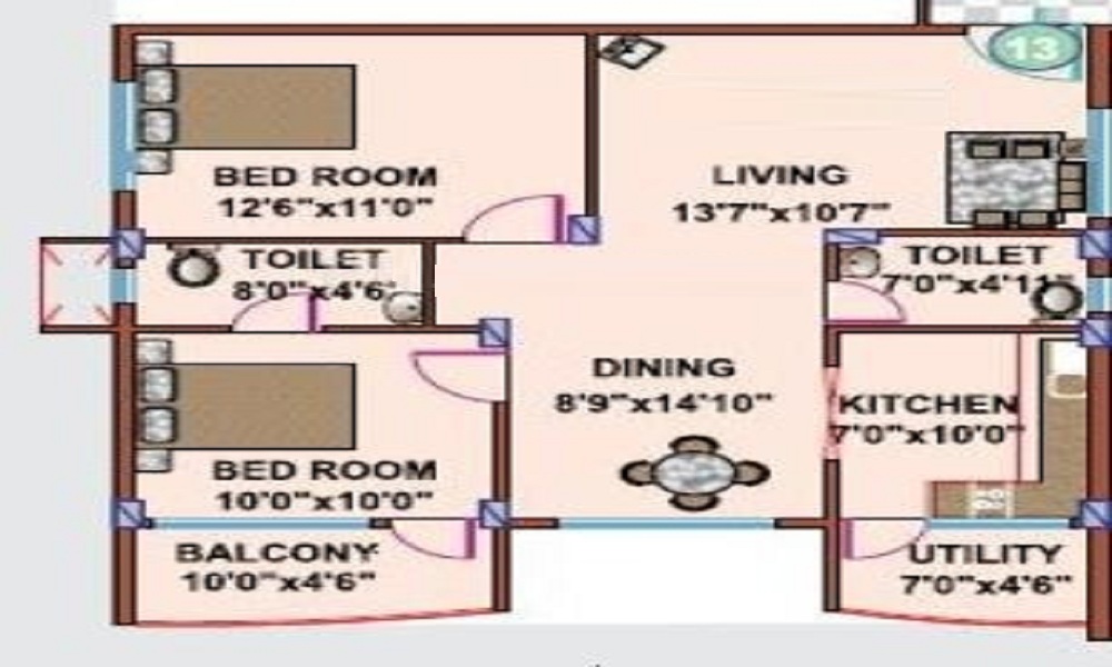 Mahaveer Rhythm Floor Plan