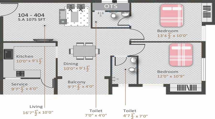 Kamalam Pleasanta Floor Plan