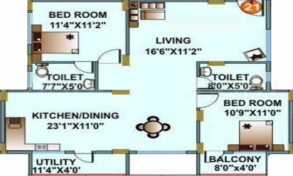 Mahaveer Thrishla Floor Plan
