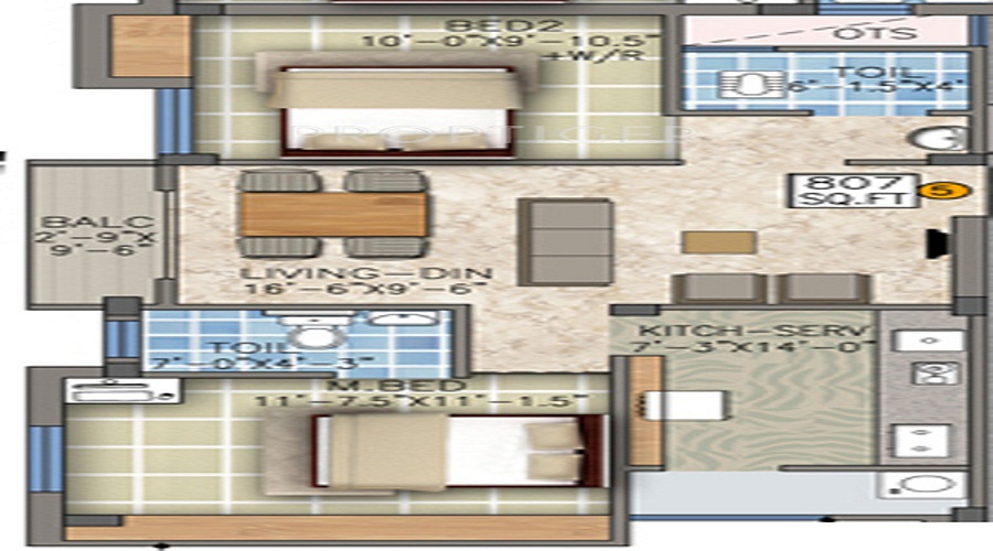Roohi Anja Floor Plan