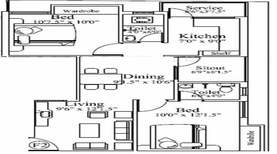 Shriram Dwarika Floor Plan