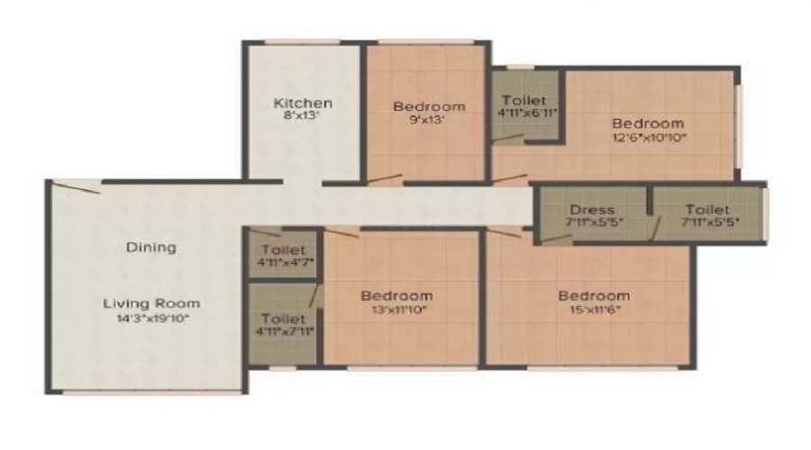 D S The Corner Floor Plan