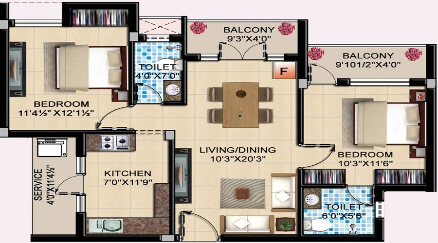 JBM Mudra Floor Plan