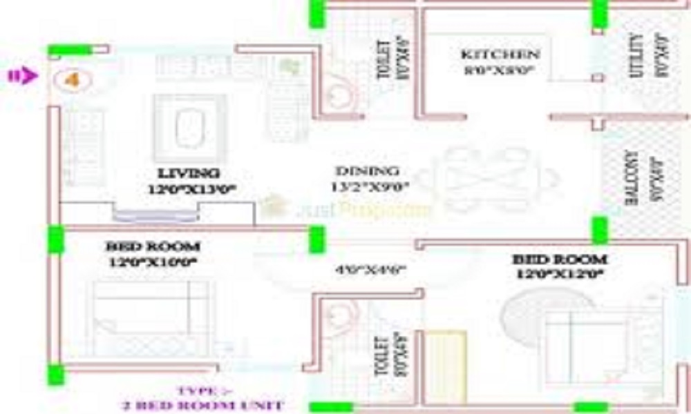 MDVR Anand Krishna Residency Floor Plan