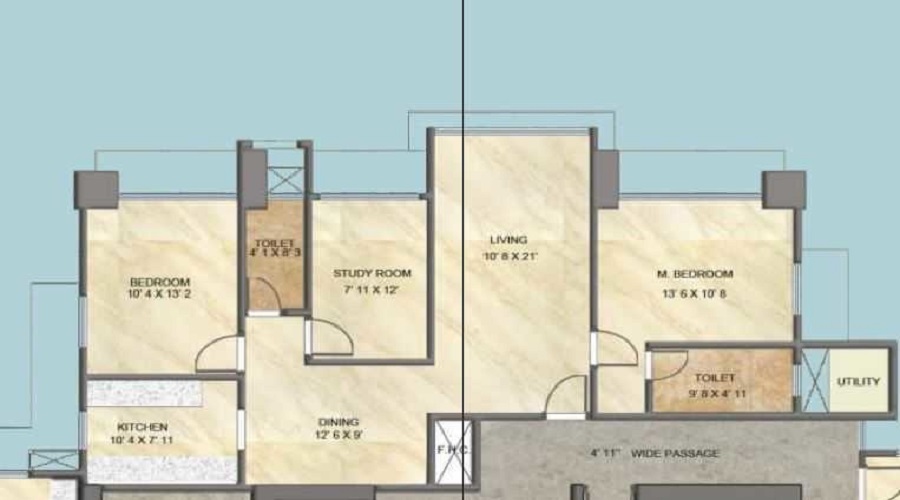 Navdhan Terraces Floor Plan