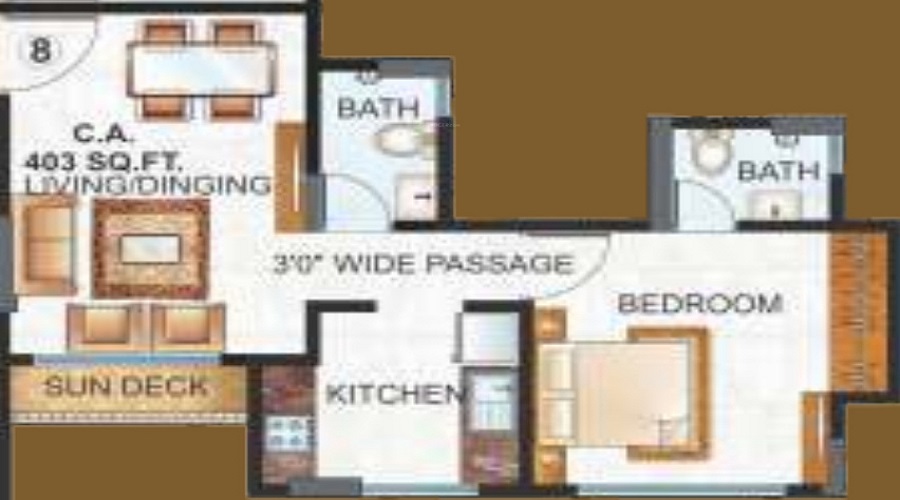 Raunak Unnathi Woods Phase 3 Floor Plan