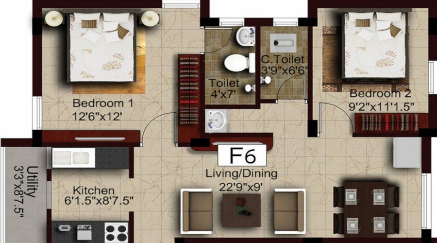 CNU Manam Flats Floor Plan