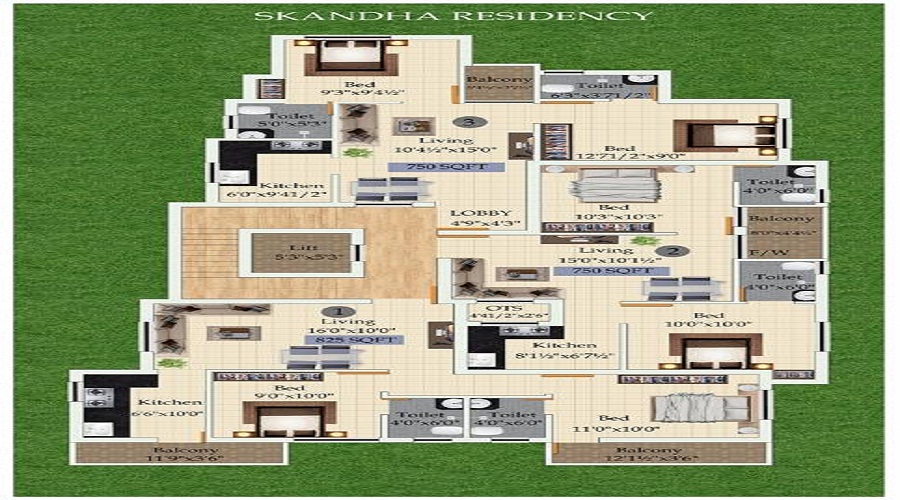 Sankar Skandha Residency Floor Plan