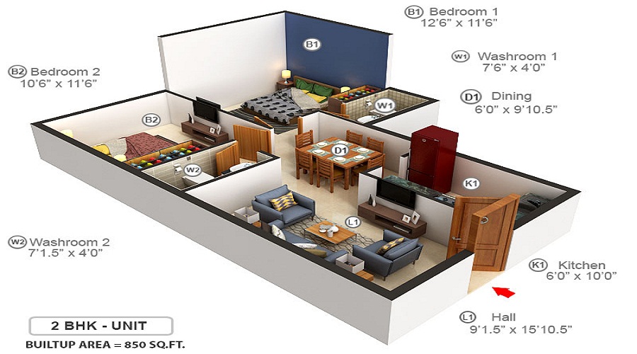 Mantra Sai Baba Floor Plan