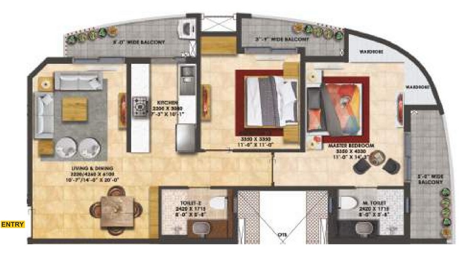 Rishita Mulberry Heights Floor Plan