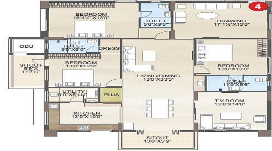 Vaisakhi Skypark Floor Plan