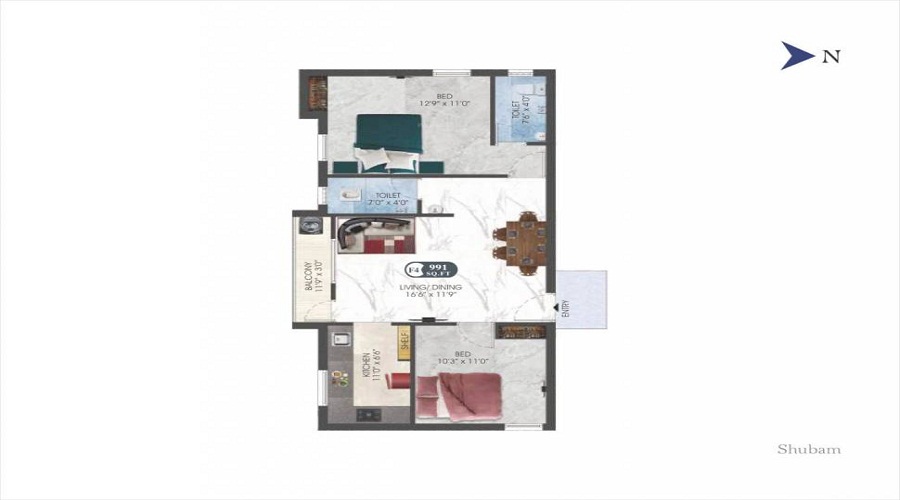 DAC Shubam And Vishvam Floor Plan