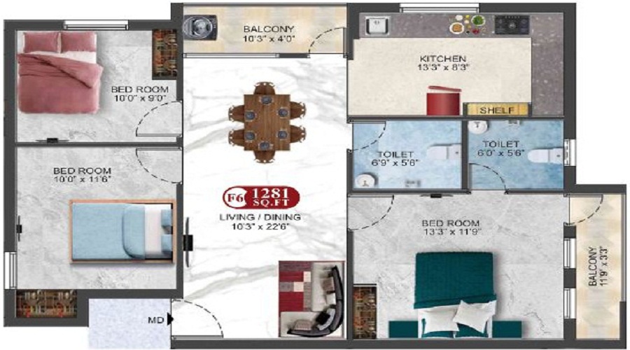 DAC Lakshmi Ram Floor Plan