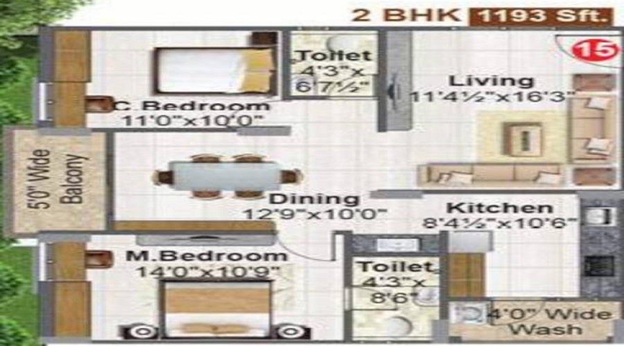 Fortune Mayura Floor Plan