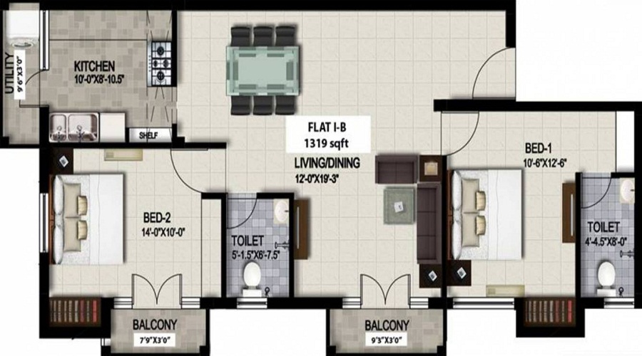VGN Hollyhock Floor Plan