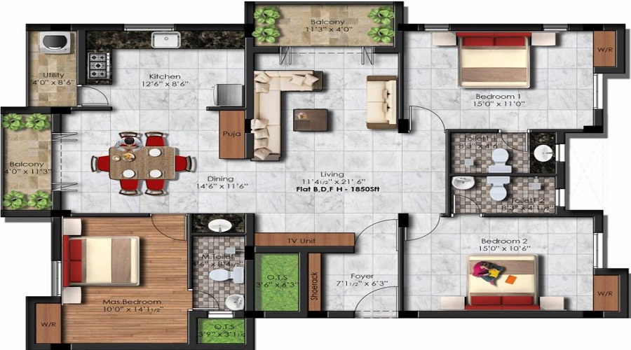 KCee Sowbhaghyam Floor Plan
