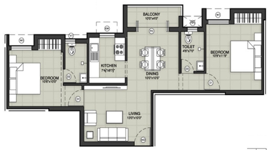 Park View Apartment Floor Plan