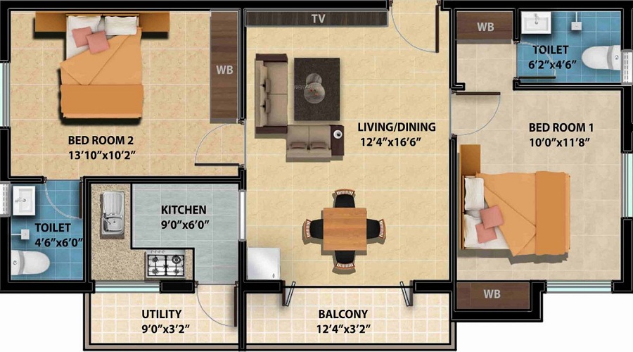 Avigna Platina Floor Plan