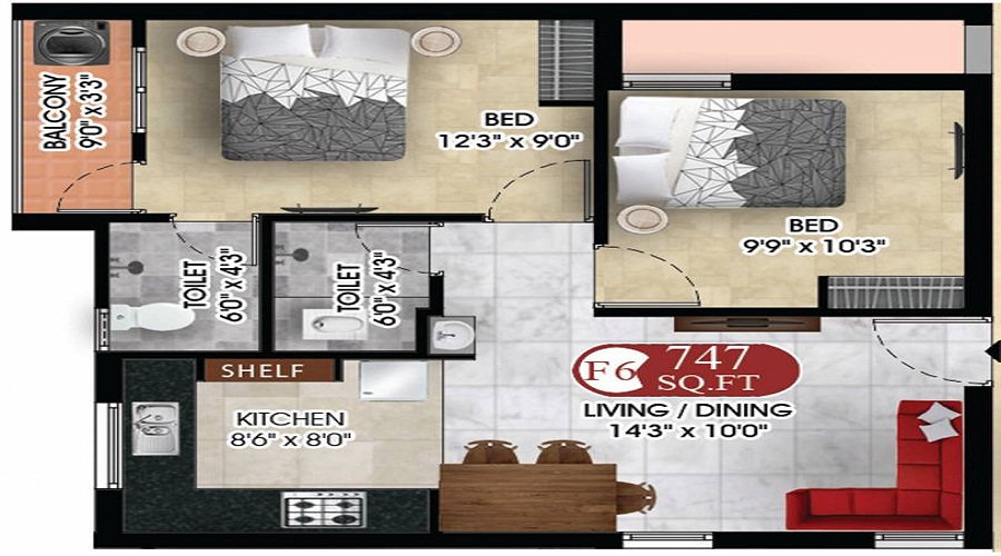 DAC Akriti Floor Plan
