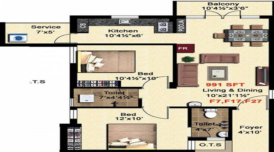 Steps Stone Viktaa Floor Plan