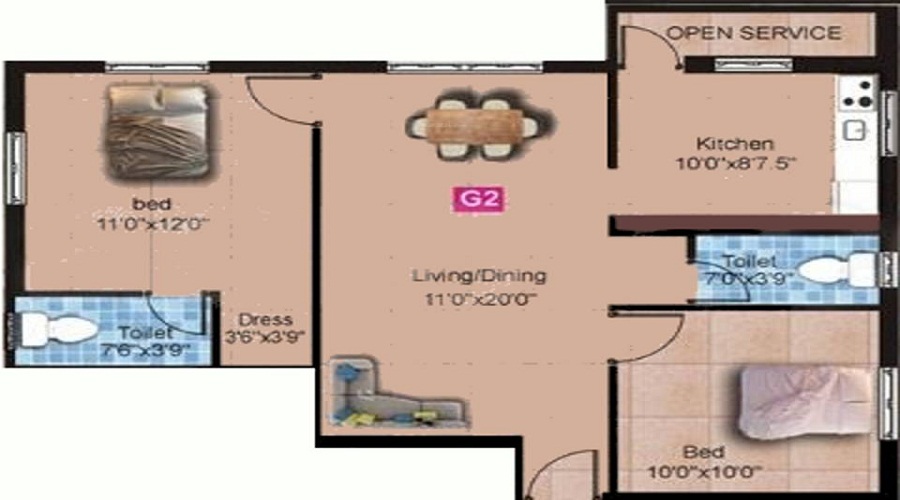 Sowjanya Enclave Floor Plan