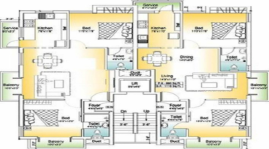 Nestle Sri Damodhara Floor Plan