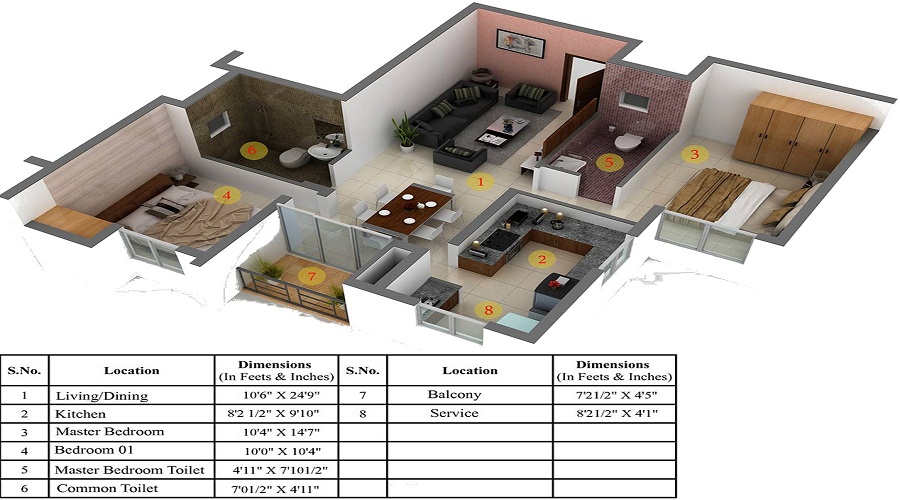 NCC Temple Trees Floor Plan